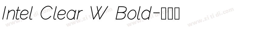 Intel Clear W Bold字体转换
